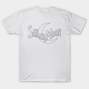 Sailor Moon DIC logo (outline only) T-Shirt